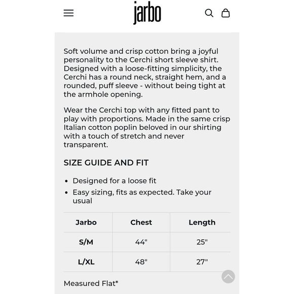 JARBO CERCHI SHORT SLEEVE BLOUSE IN ITALIAN COTTON L/XL BLACK $298 - Picture 12 of 12